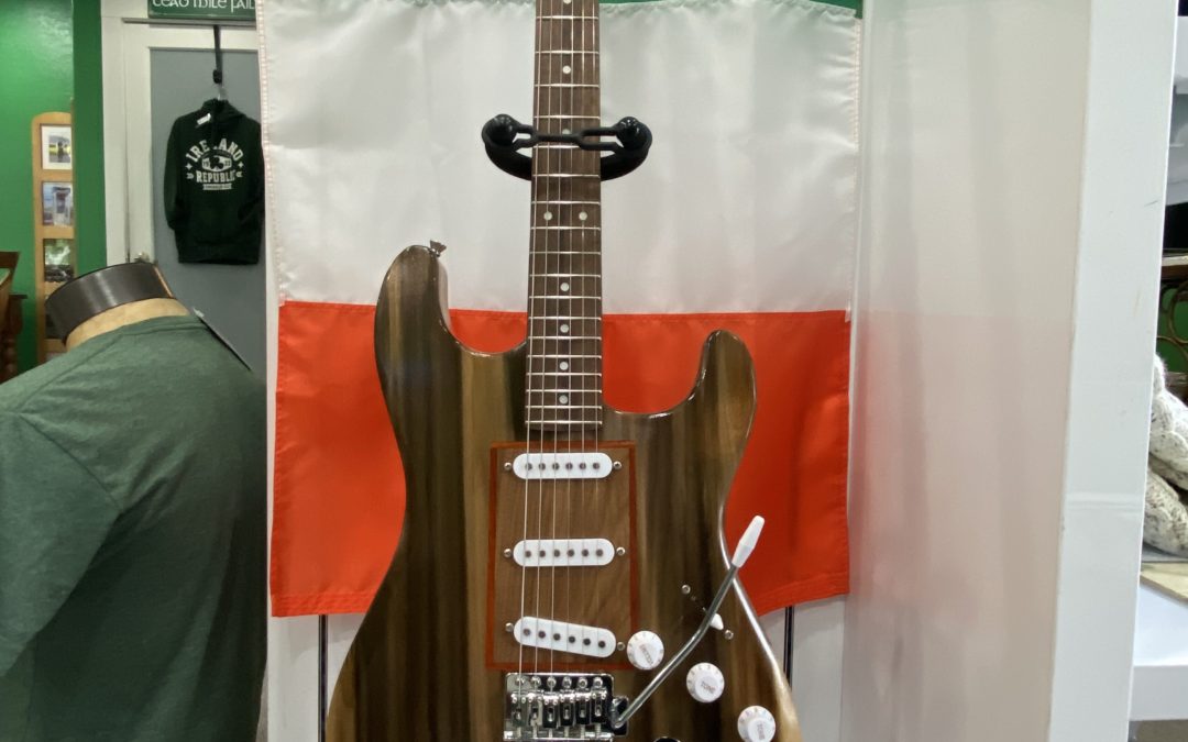 Handcrafted, Celtic-themed Electric Guitar